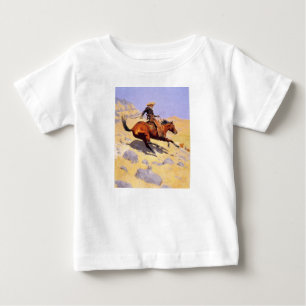 T-shirt Pour Bébé Le Cowboy (par Frederic Remington)