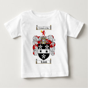 T-SHIRT POUR BÉBÉ LE CREST DE FAMILLE D'AGNEAU - MANTEAU D'AGNEAU