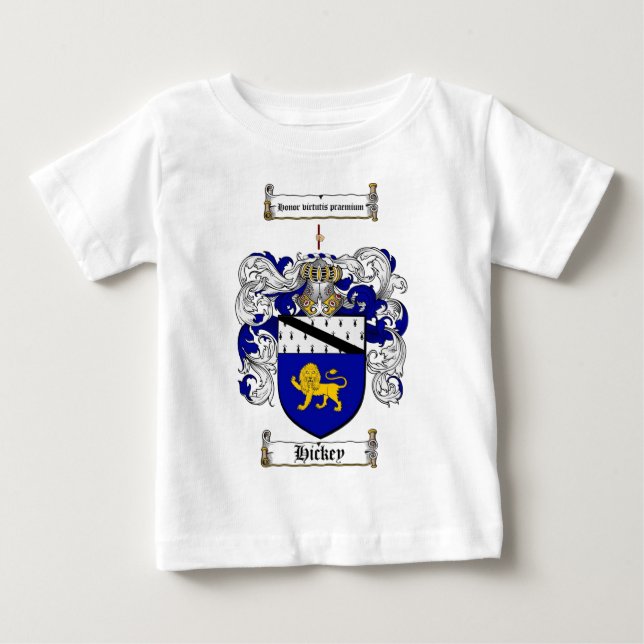 T-SHIRT POUR BÉBÉ LE CREST DE FAMILLE DE BIDULE - MANTEAU DE BIDULE (Devant)