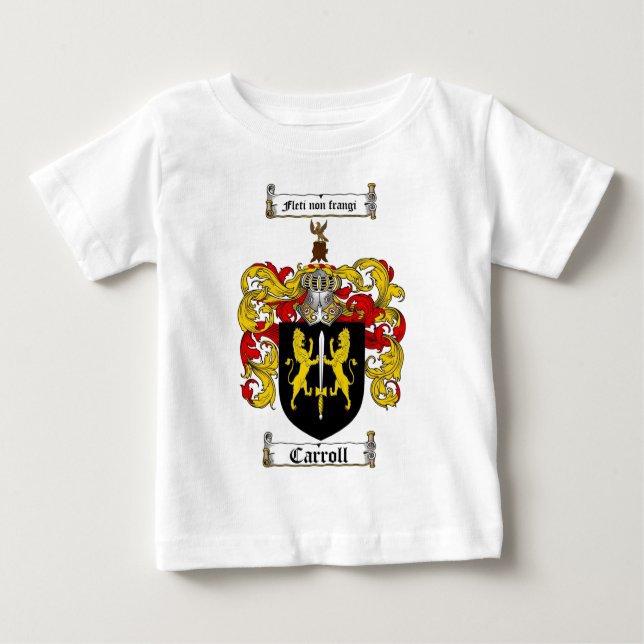 T-SHIRT POUR BÉBÉ LE CREST DE FAMILLE DE CARROLL - MANTEAU DE (Devant)