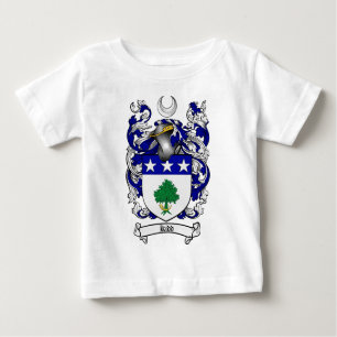 T-SHIRT POUR BÉBÉ LE CREST DE FAMILLE DE KIDD - MANTEAU DE KIDD DES
