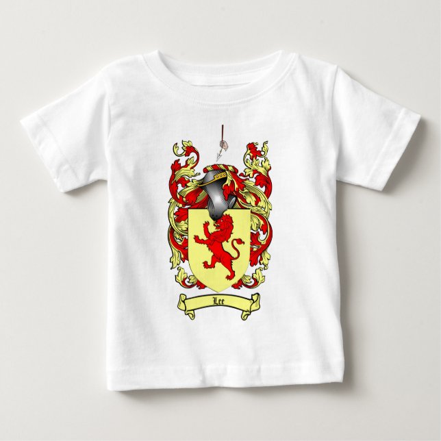 T-SHIRT POUR BÉBÉ LE CREST DE FAMILLE DE LEE - MANTEAU DE LEE DES (Devant)