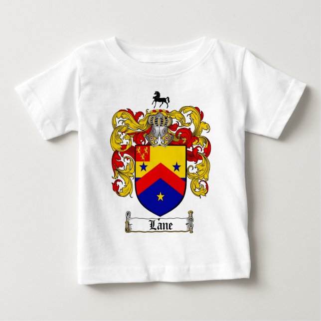 T-SHIRT POUR BÉBÉ LE CREST DE FAMILLE DE RUELLE - MANTEAU DE RUELLE (Devant)