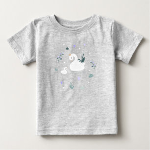 T-shirt Pour Bébé Le Cygne couronné
