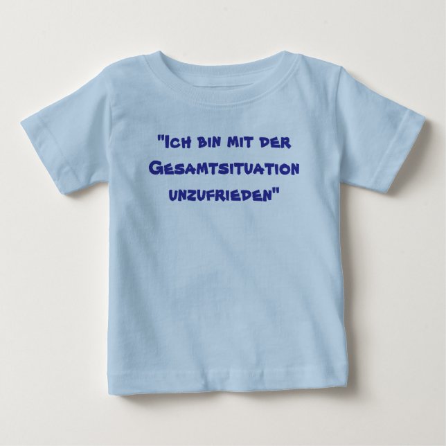 T-shirt Pour Bébé "Le der Gesamtsituation de MIT de poubelle d'Ich (Devant)