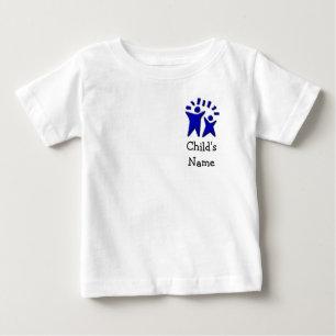 T-shirt Pour Bébé Le double a dégrossi - personnaliser avec le nom