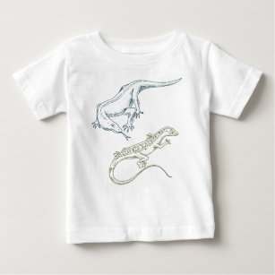 T-shirt Pour Bébé Le dragon de Komodo surveille le lézard américain