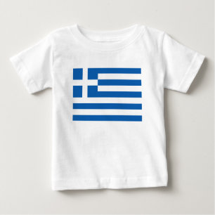 T-shirt Pour Bébé Le drapeau de la Grèce