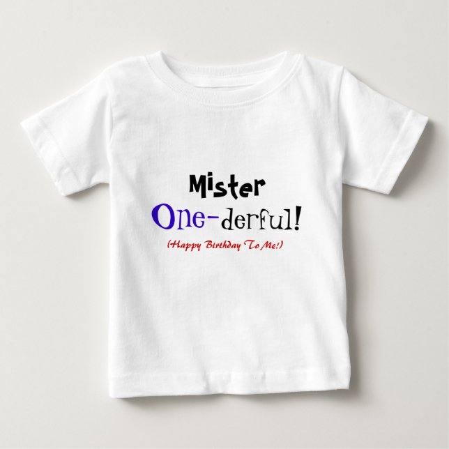 T-shirt Pour Bébé Le ęr anniversaire du bébé (Devant)
