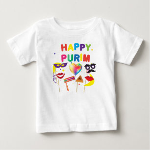 T-shirt Pour Bébé Le festival heureux de Purim badine des cadeaux de