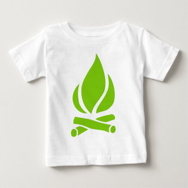 T-shirt Pour Bébé Le feu de camp (Devant)