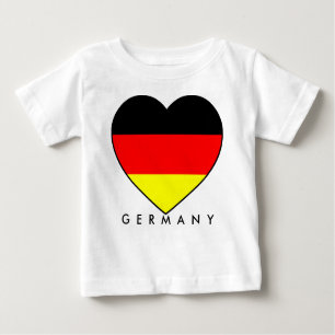 T-shirt Pour Bébé Le football Allemagne « d'Allemagne » coeur