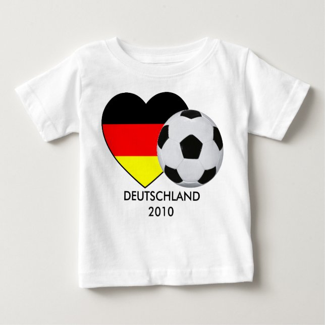 T-shirt Pour Bébé Le football bébé Shirt championnat du monde (Devant)