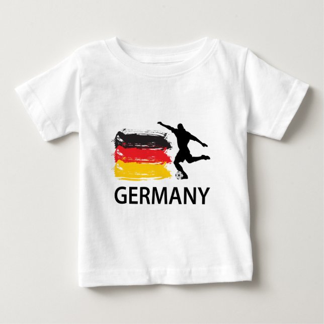 T-shirt Pour Bébé Le football de l'Allemagne (Devant)