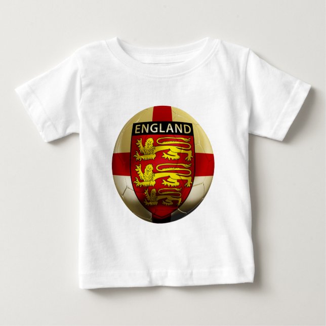 T-shirt Pour Bébé Le football de l'Angleterre (Devant)