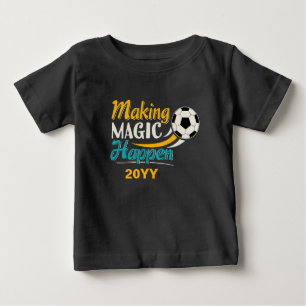 T-shirt Pour Bébé Le football fait la magie