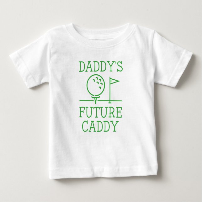 T-shirt Pour Bébé Le futur caddy de papa (Devant)