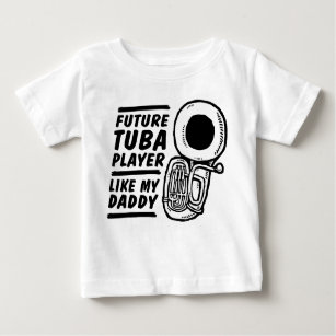 T-shirt Pour Bébé Le futur joueur Tuba comme mon papa