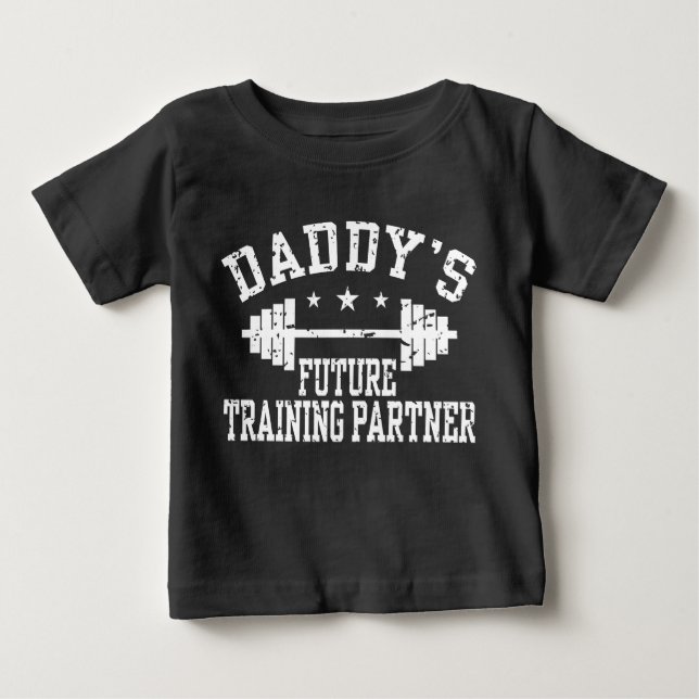 T-shirt Pour Bébé Le futur partenaire de formation de papa (Devant)