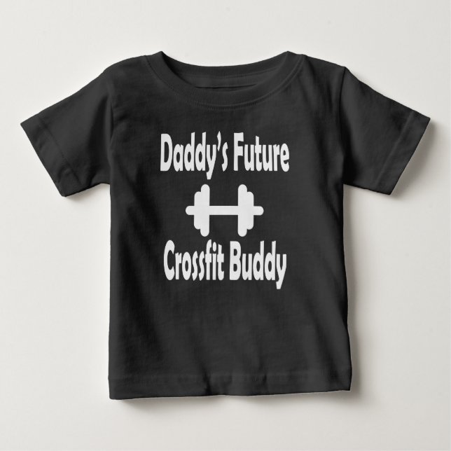 T-shirt Pour Bébé Le futur pote CrossFit de papa (Devant)