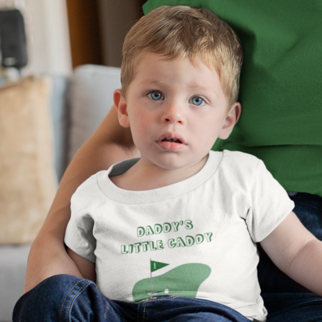 T-shirt Pour Bébé Le garçon de golf du petit papa (Créateur téléchargé)