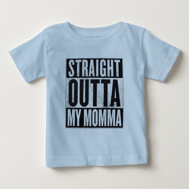T-shirt Pour Bébé Le garçon est droit devant ma maman Drôle Kid Tee (Devant)