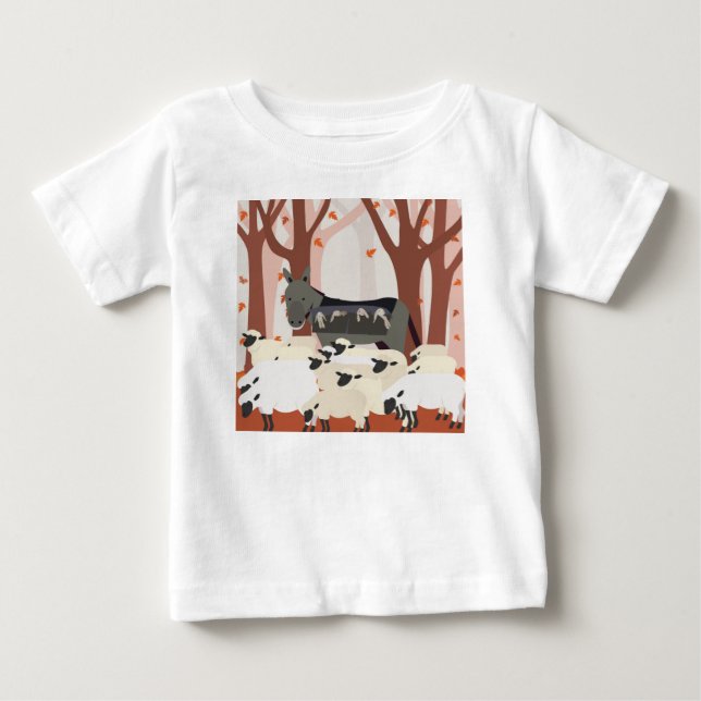 T-shirt Pour Bébé Le gardien des moutons (Devant)