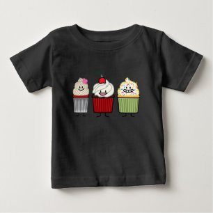T-shirt Pour Bébé Le glaçage de famille de petit gâteau arrose le