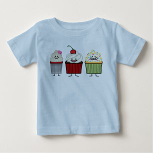 T-shirt Pour Bébé Le glaçage de famille de petit gâteau arrose le