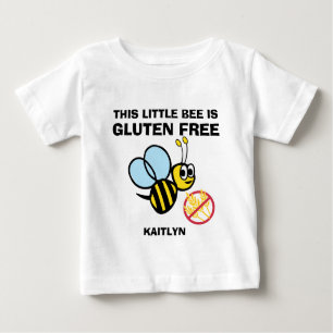 T-shirt Pour Bébé Le gluten libre gaffent la chemise vigilante