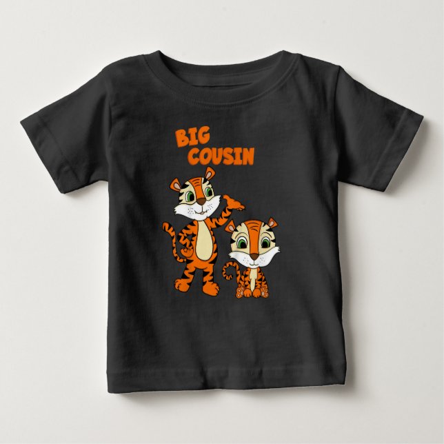 T-shirt Pour Bébé Le Grand Cousin (Devant)