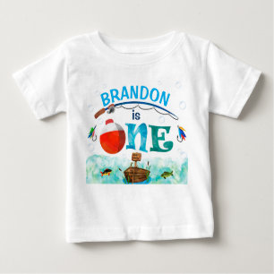 T-shirt Pour Bébé Le grand O-fish-ally pêche le premier anniversaire