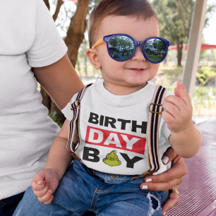 T-shirt Pour Bébé Le Grinch Snowflake Birthday Boy