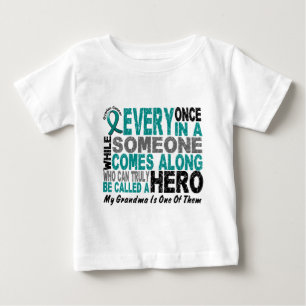T-shirt Pour Bébé Le héros de Cancer ovarien vient le long