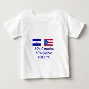 T-shirt Pour Bébé Le Honduras Porto Rico - customisé