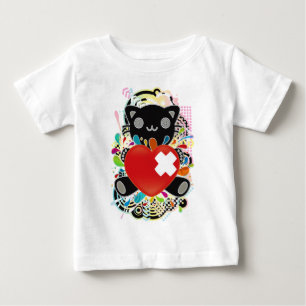 T-shirt Pour Bébé Le jouet en peluche du chat