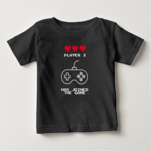 T-shirt Pour Bébé Le Joueur 3 A Rejoint L'Équipement De Jeu Correspo