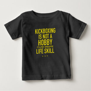 T-shirt Pour Bébé Le kickboxing n'est pas une habileté hobby jaune