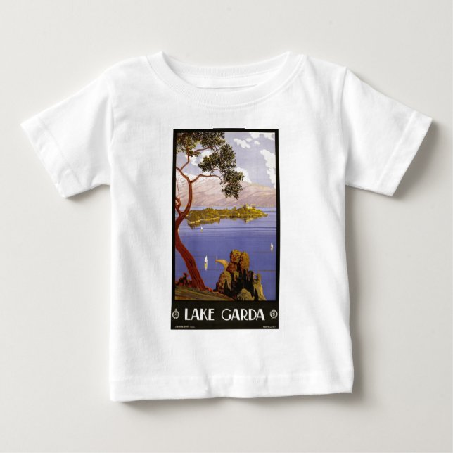 T-shirt Pour Bébé Le lac de Garde (Devant)