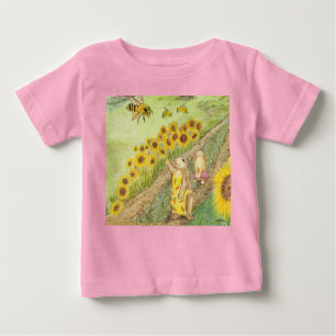 T-shirt Pour Bébé Le Lapin De Miel Rencontre Les Abeilles De Miel