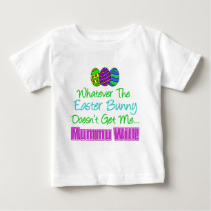 T-shirt Pour Bébé Le lapin de Pâques ne veut pas de Mummu