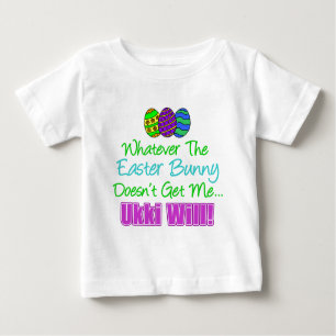 T-shirt Pour Bébé Le lapin de Pâques ne veut pas d'Ukki