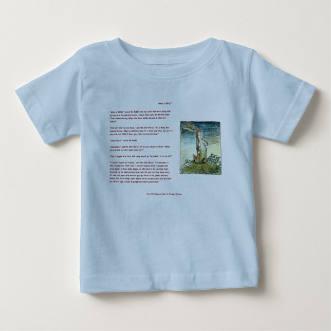 T-shirt Pour Bébé Le lapin de velventine - quel est vrai ? Pièce en (Devant)