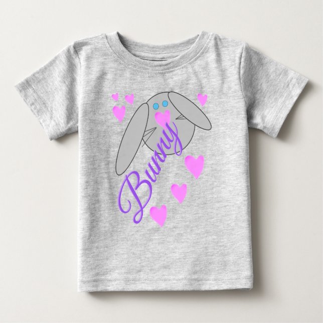 T-shirt Pour Bébé Le lapin le plus mignon (Devant)
