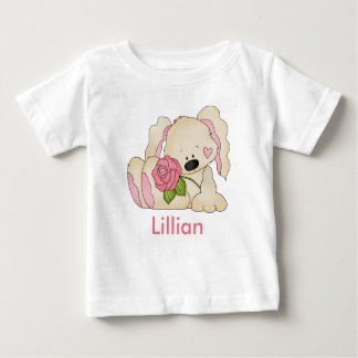 T-shirt Pour Bébé Le lapin personnalisé de Lillian