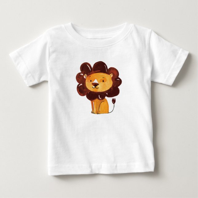 T-shirt Pour Bébé Le lion (Devant)