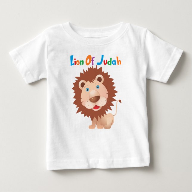 T-shirt Pour Bébé Le Lion De Juda (Devant)