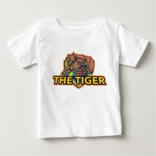 T-shirt Pour Bébé Le logo de la mascotte de jeu de la bête guerrière