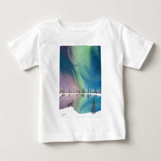 T-shirt Pour Bébé Le loup et le Comet.jpg (Devant)