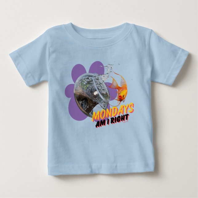 T-shirt Pour Bébé Le Lundi, N'Est-Ce Pas ? (Devant)